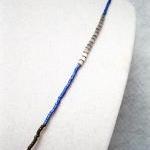 Beaded Bottle Necklace Blue..