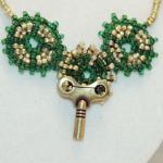 Steampunk Necklace Of Bead..