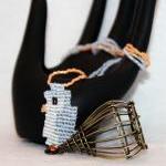 Necklace Beaded Bottle in B..