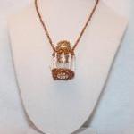 Necklace Bird Cage Beaded B..