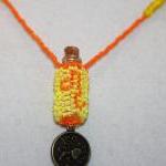 Necklace Leo Beaded Bottle ..